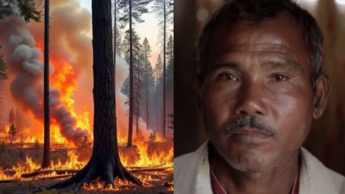 Blaze Damages Padma Shri Jadav Payeng’s River Island Reforestation Project in Majuli