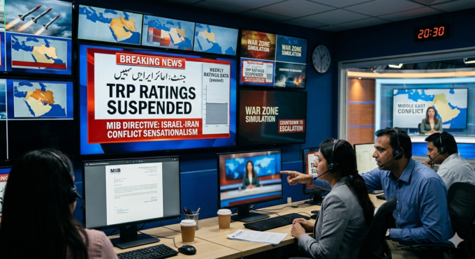 Govt Hits 'Pause' on News TRPs Amid Israel-Iran Conflict